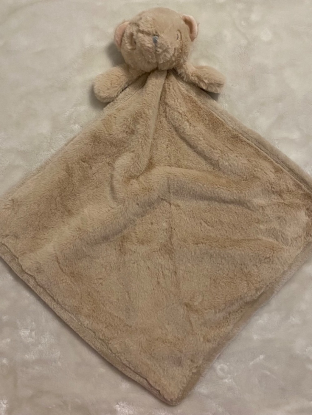 So Dreamy S.L. Fashions White Bear Plush Baby Security Blanket Lovey